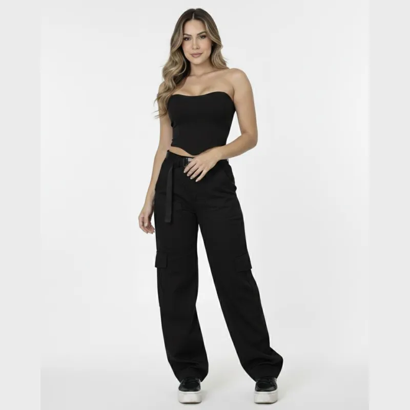 Conjunto Cargo (pantalón cargo + chaleco o corset)